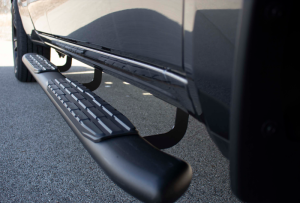 Dodge Ram 1500 Side Steps - Fishbone Offroad - 5-inch Oval - Black Textured - `19-`27